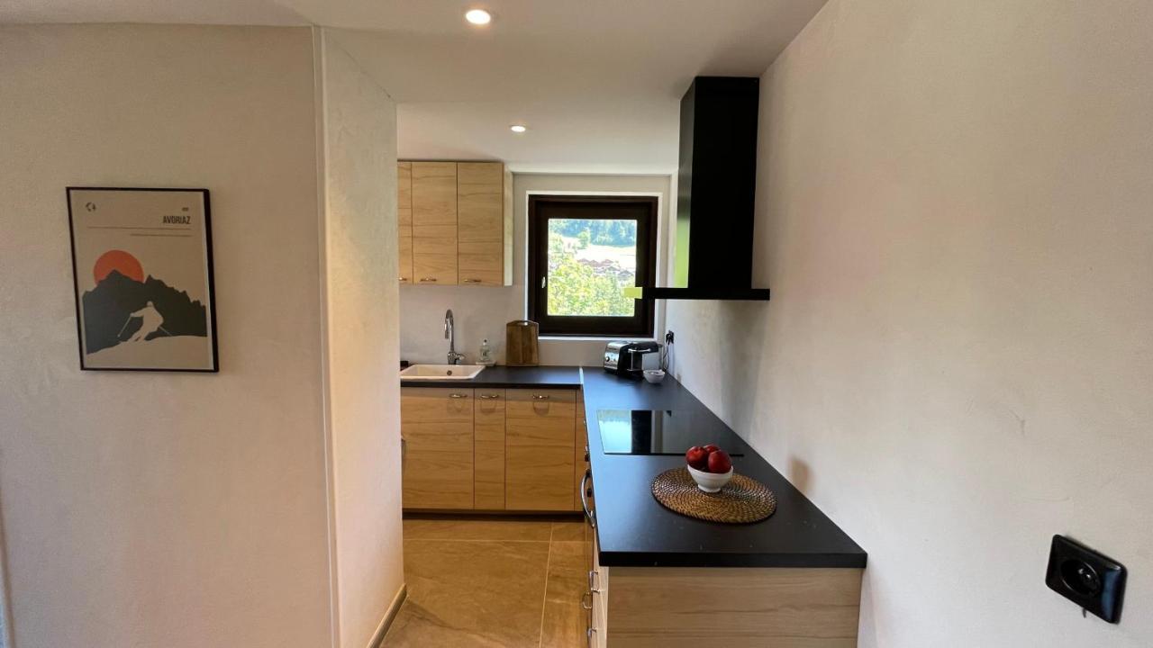 Morzine : Bel Appartement A 5 Mn Du Telepherique Bagian luar foto